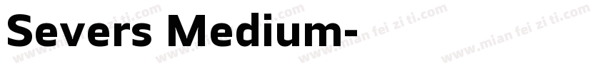 Severs Medium字体转换